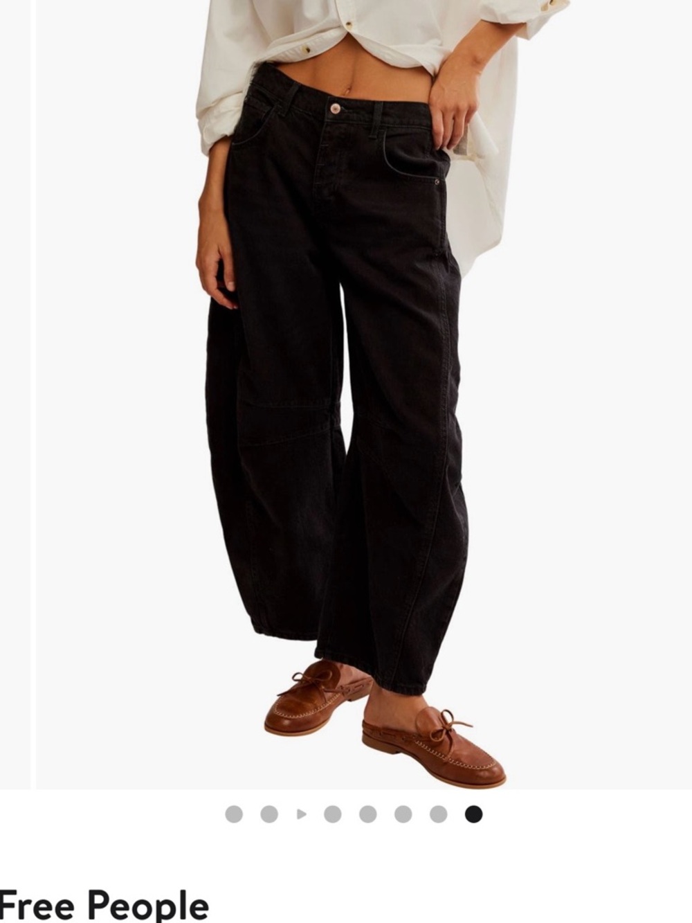 Free People - Good Luck Mid-rise barrel jeans